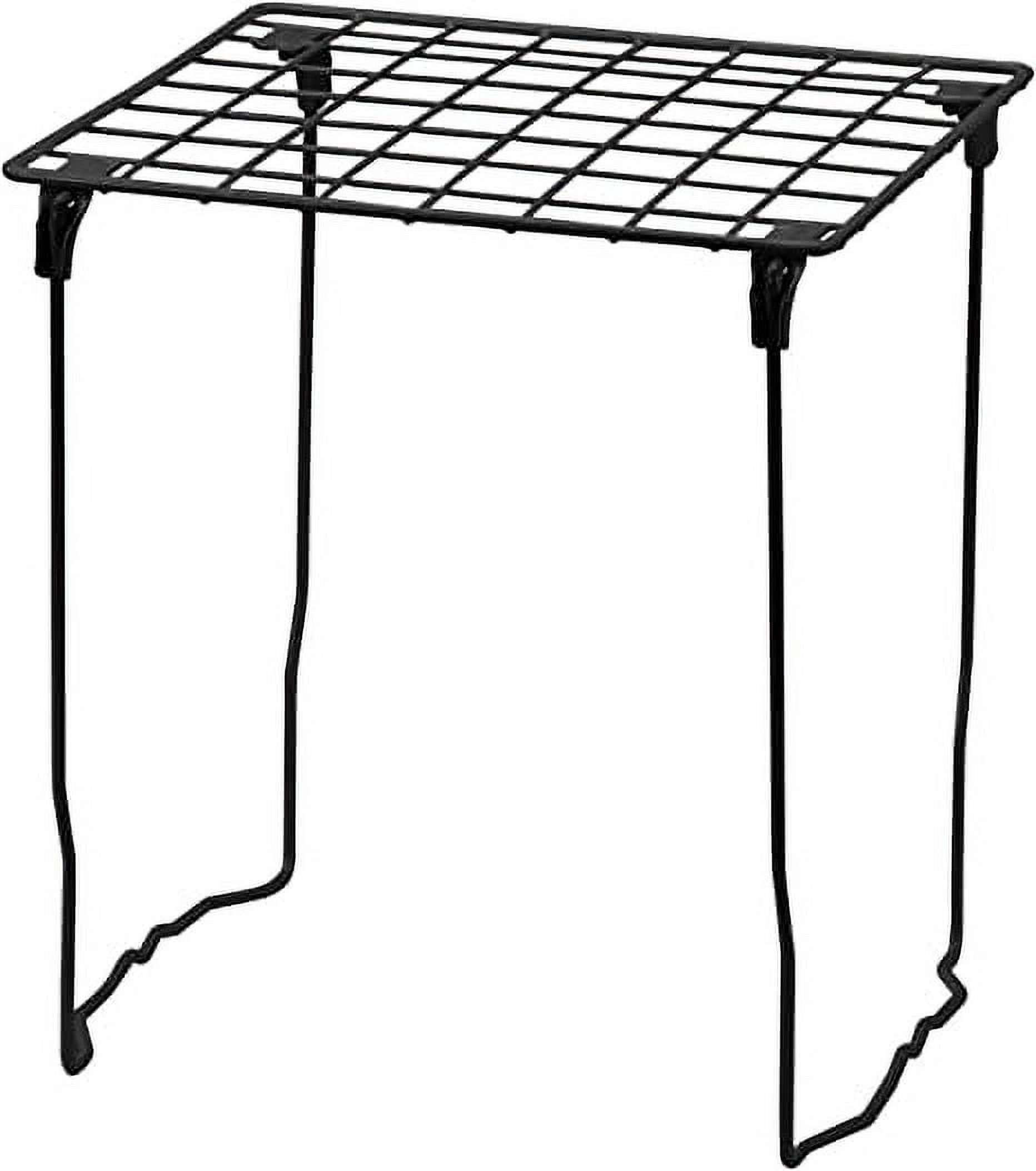 Штабелируемая металлическая полка для шкафчика, черная чёрный
Штабелируемая металлическая полка для шкафчика, черная чёрный