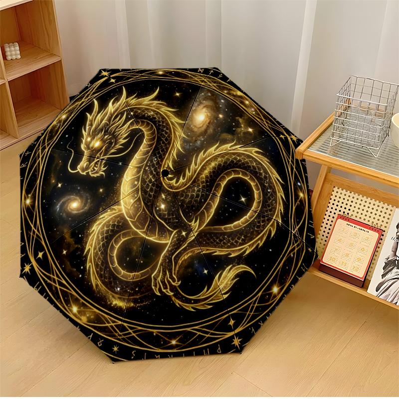 Golden Dragon Circular Art Printed umbrella windproof folding umbrella portable sun and rain umbrella suitable for gifting
Golden Dragon Circular Art Printed umbrella windproof folding umbrella portable sun and rain umbrella suitable for gifting