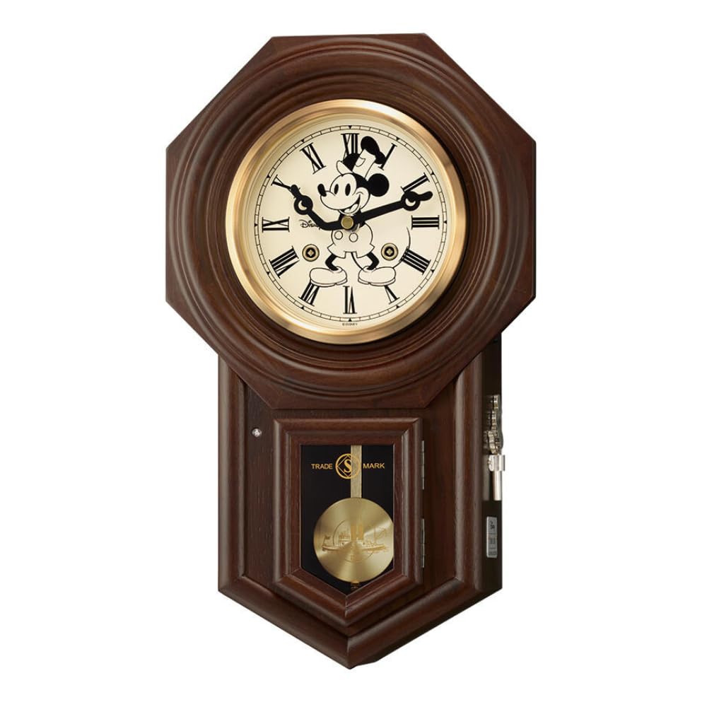 Настінний годинник Seiko з маятником, персонаж Міккі Маус, кварцовий, темний, FS805B, Годинник, Дизайн, Механізм, Коричневий, 395x233x102мм,
Настінний годинник Seiko з маятником, персонаж Міккі Маус, кварцовий, темний, FS805B, Годинник, Дизайн, Механізм, Коричневий, 395x233x102мм,