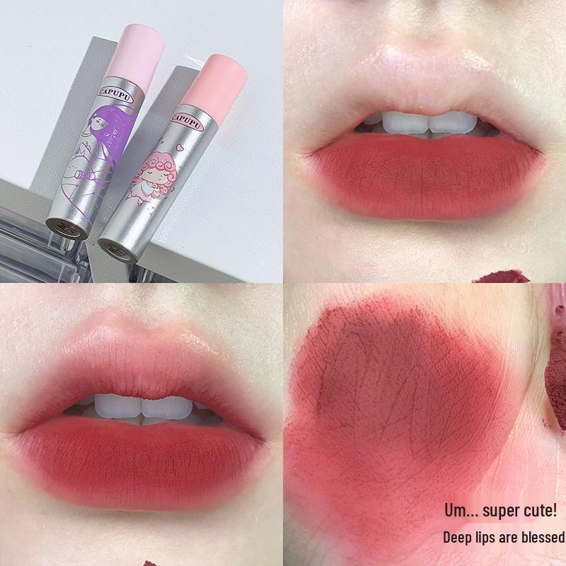 CAPPUPU Оксамитовий Матовий Крем для Губ - Стійкий Блиск для Губ зі Смаком Молочного Торта для Жінок Standard
CAPPUPU Оксамитовий Матовий Крем для Губ - Стійкий Блиск для Губ зі Смаком Молочного Торта для Жінок Standard