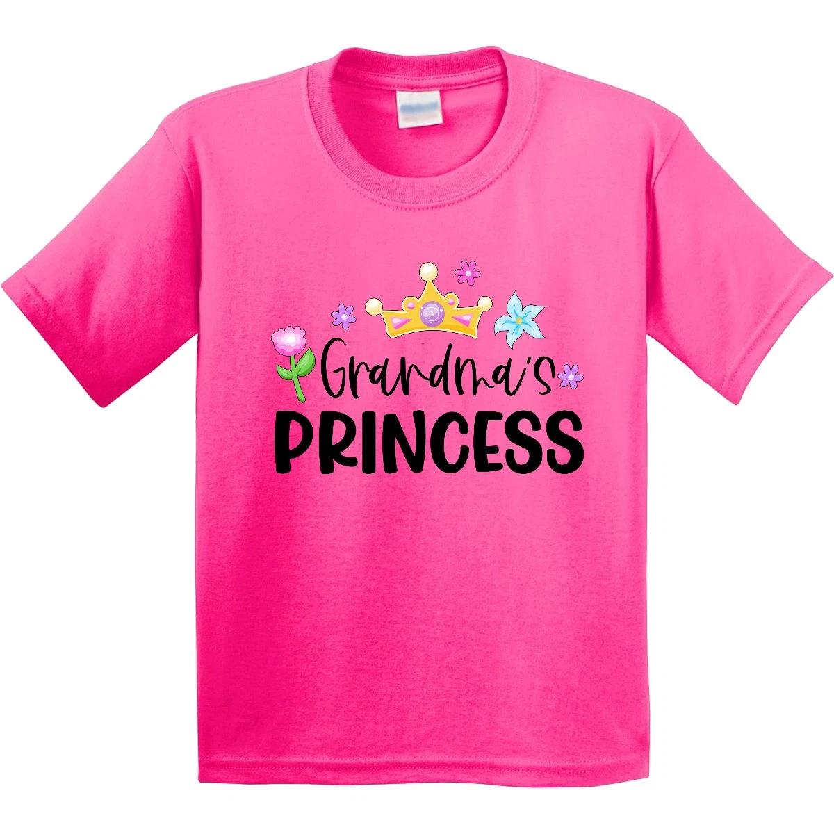 Inktastic Grandma s Princess Crown And Flowers Youth kids boys T-Shirt Children Grandma 110
Inktastic Grandma s Princess Crown And Flowers Youth kids boys T-Shirt Children Grandma 110