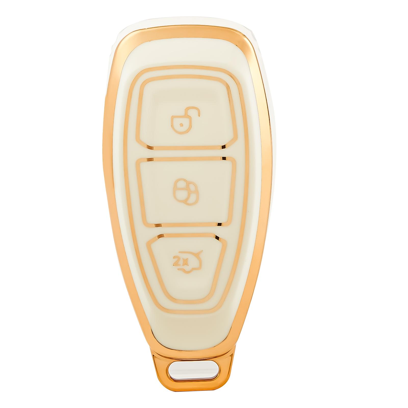 TPU Car Remote Key Case Cover For Ford Focus 3 4 ST Mondeo MK3 MK4 Fiesta Fusion Kuga 2015 2017 car Keychain Leather Accessories біле золото кольору
TPU Car Remote Key Case Cover For Ford Focus 3 4 ST Mondeo MK3 MK4 Fiesta Fusion Kuga 2015 2017 car Keychain Leather Accessories біле золото кольору