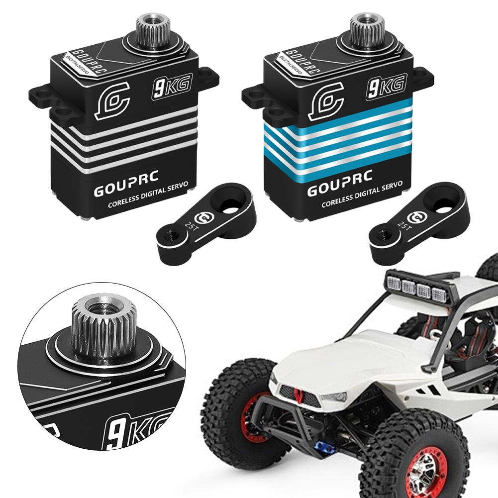 9KG Waterproof RC Digital Micro Servo with 25T Servo Arm Mini Servo for TRX-4 TRX-6 SCX10 III RC Crawler Car чорний
9KG Waterproof RC Digital Micro Servo with 25T Servo Arm Mini Servo for TRX-4 TRX-6 SCX10 III RC Crawler Car чорний