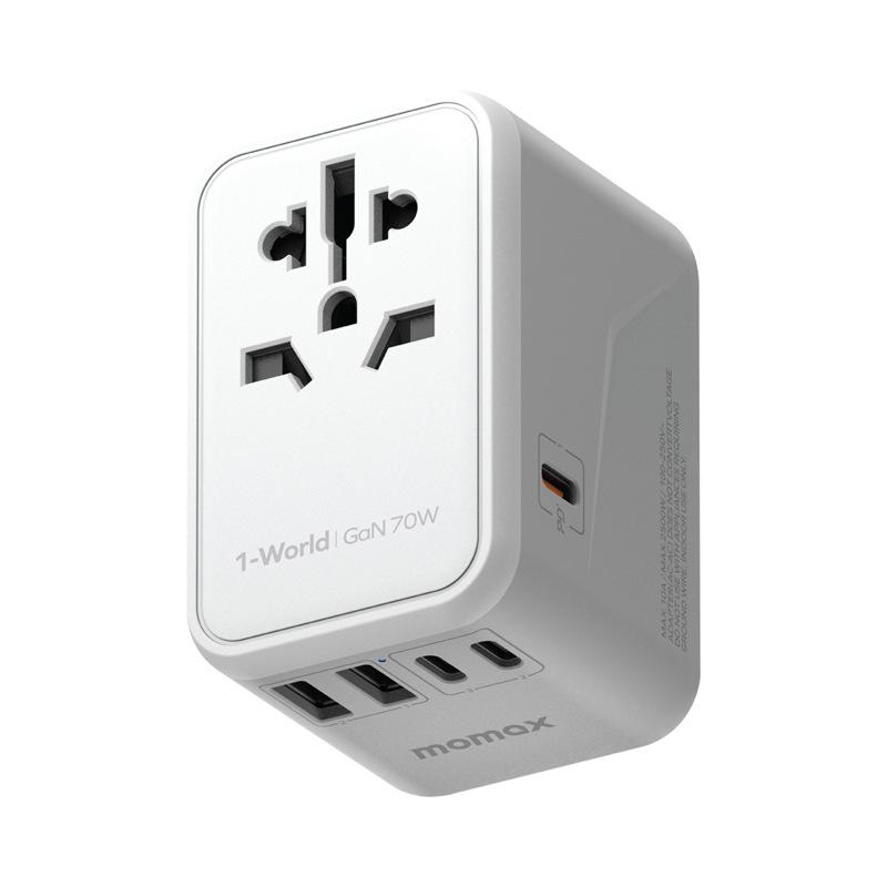 MOMAX 70W GaN Universal Travel Adapter for Japan, UK, Germany, and Europe Standard
MOMAX 70W GaN Universal Travel Adapter for Japan, UK, Germany, and Europe Standard