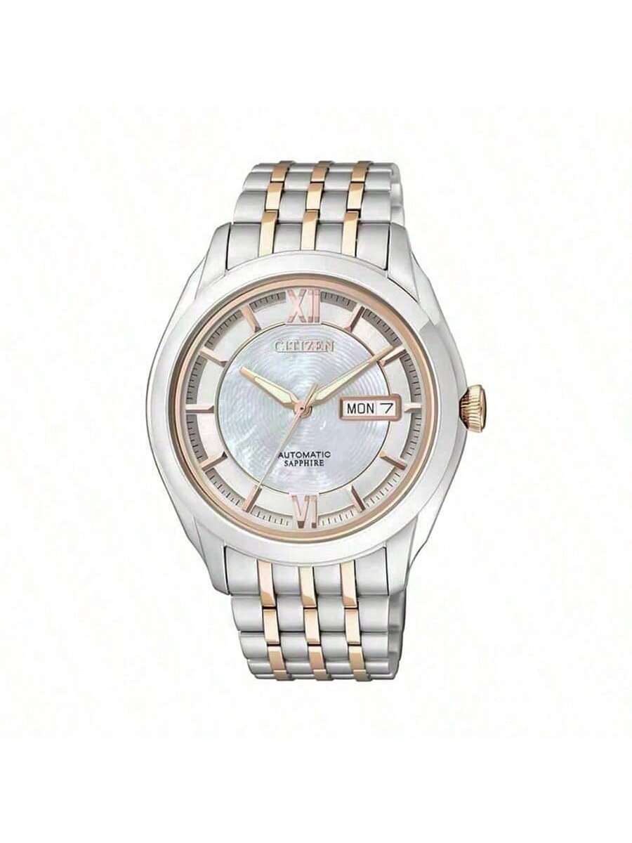 Mechanical Series Watch: Light Blue Mother-of-Pearl Dial NH8344-51A срібний
Mechanical Series Watch: Light Blue Mother-of-Pearl Dial NH8344-51A срібний