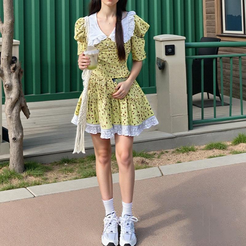 Новый летний стиль платье со звездно-цветочным принтом, воротником-куклой, бантом и рукавами-буфами 3XL жёлтый
Новый летний стиль платье со звездно-цветочным принтом, воротником-куклой, бантом и рукавами-буфами 3XL жёлтый