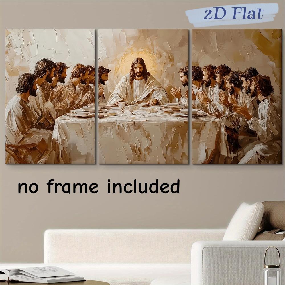 3-piece set of religious themed decorative paintings, the Last Supper of the Twelve Apostles of Jesus, oil painting, modern mini (as the picture,20x30cm-3pcs)
3-piece set of religious themed decorative paintings, the Last Supper of the Twelve Apostles of Jesus, oil painting, modern mini (as the picture,20x30cm-3pcs)
