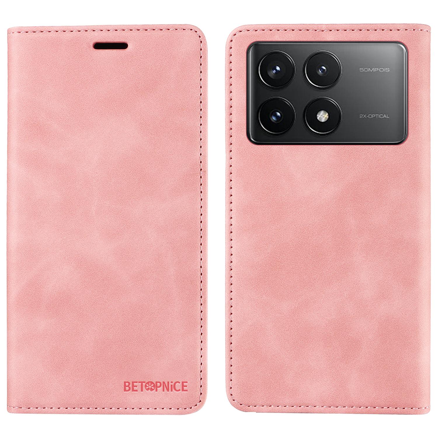 BETOPNICE 003 For Xiaomi Poco F6 Pro 5G/Redmi K70 5G/K70 Pro 5G Case RFID Blocking Wallet Phone Protector Pink
BETOPNICE 003 For Xiaomi Poco F6 Pro 5G/Redmi K70 5G/K70 Pro 5G Case RFID Blocking Wallet Phone Protector Pink
