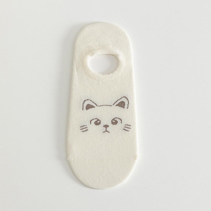 Женские весенне-летние мультяшные хлопковые милые тонкие носки, не сползающие, с невидимыми носками с противоскользящим эффектом 1 pair молочный белый
Женские весенне-летние мультяшные хлопковые милые тонкие носки, не сползающие, с невидимыми носками с противоскользящим эффектом 1 pair молочный белый