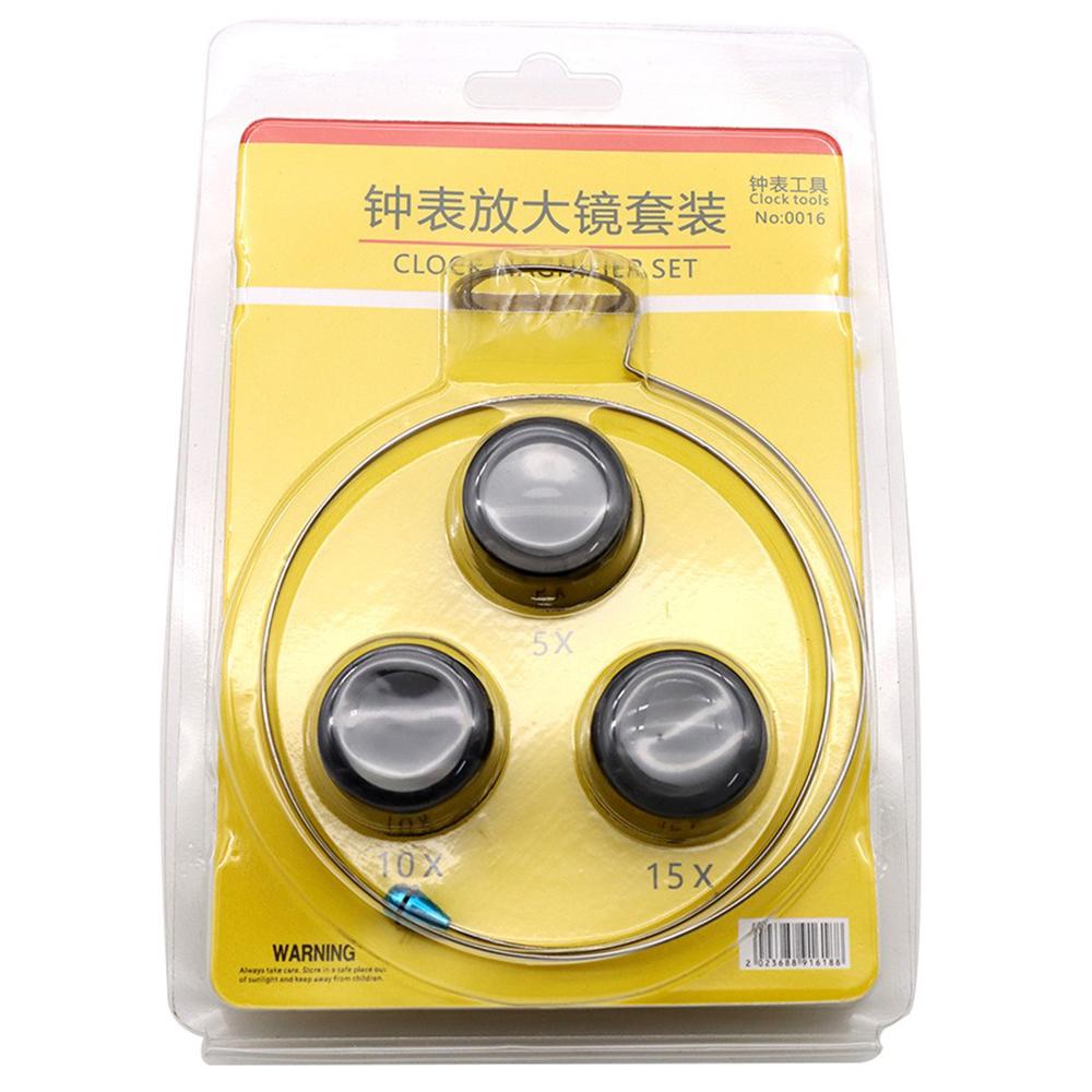 1/Set 5X 10X 15X Magnifying Glass Clip on Magnifier Eye Loupe Loop for Watchmaker Jewelry Watch Repair Tools Watch Accessories
1/Set 5X 10X 15X Magnifying Glass Clip on Magnifier Eye Loupe Loop for Watchmaker Jewelry Watch Repair Tools Watch Accessories