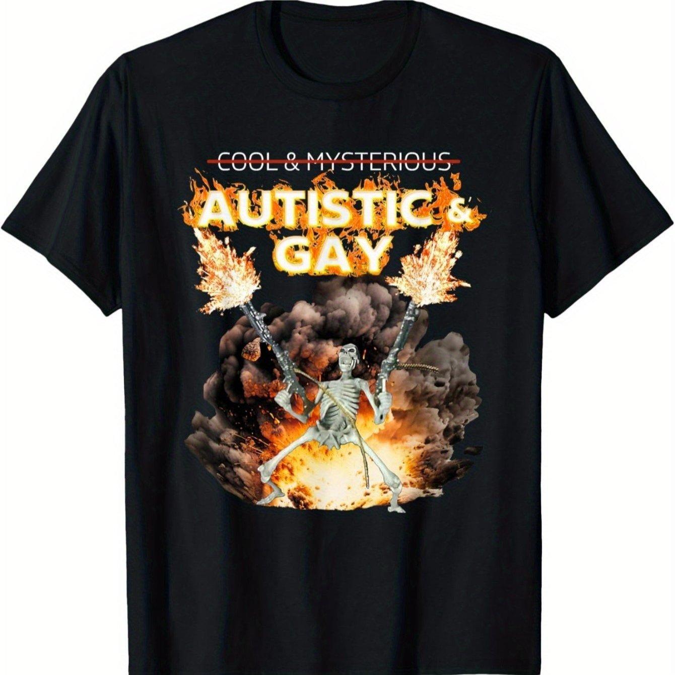 Autistic Gay Skeleton Cursed Autism Meme T-Shirt Bold Graphic Tee with Flames Black Shirt for Autism Awareness Casual Form 5XL різнокольоровий
Autistic Gay Skeleton Cursed Autism Meme T-Shirt Bold Graphic Tee with Flames Black Shirt for Autism Awareness Casual Form 5XL різнокольоровий