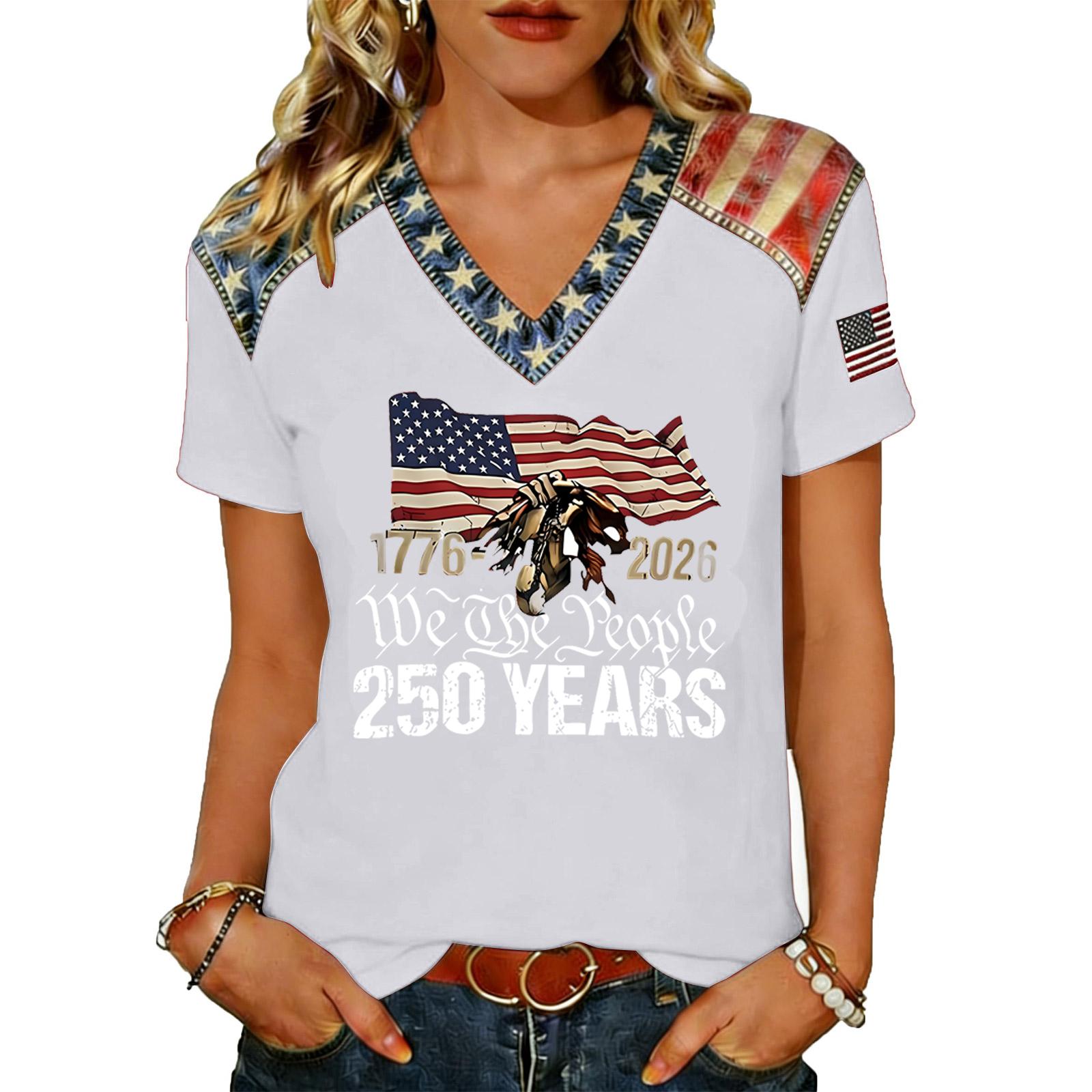 Women s Casual V Neck Short Sleeve Pullover T Shirt American Flag Print Graphic Tee Lightweight Summer Top S білий
Women s Casual V Neck Short Sleeve Pullover T Shirt American Flag Print Graphic Tee Lightweight Summer Top S білий