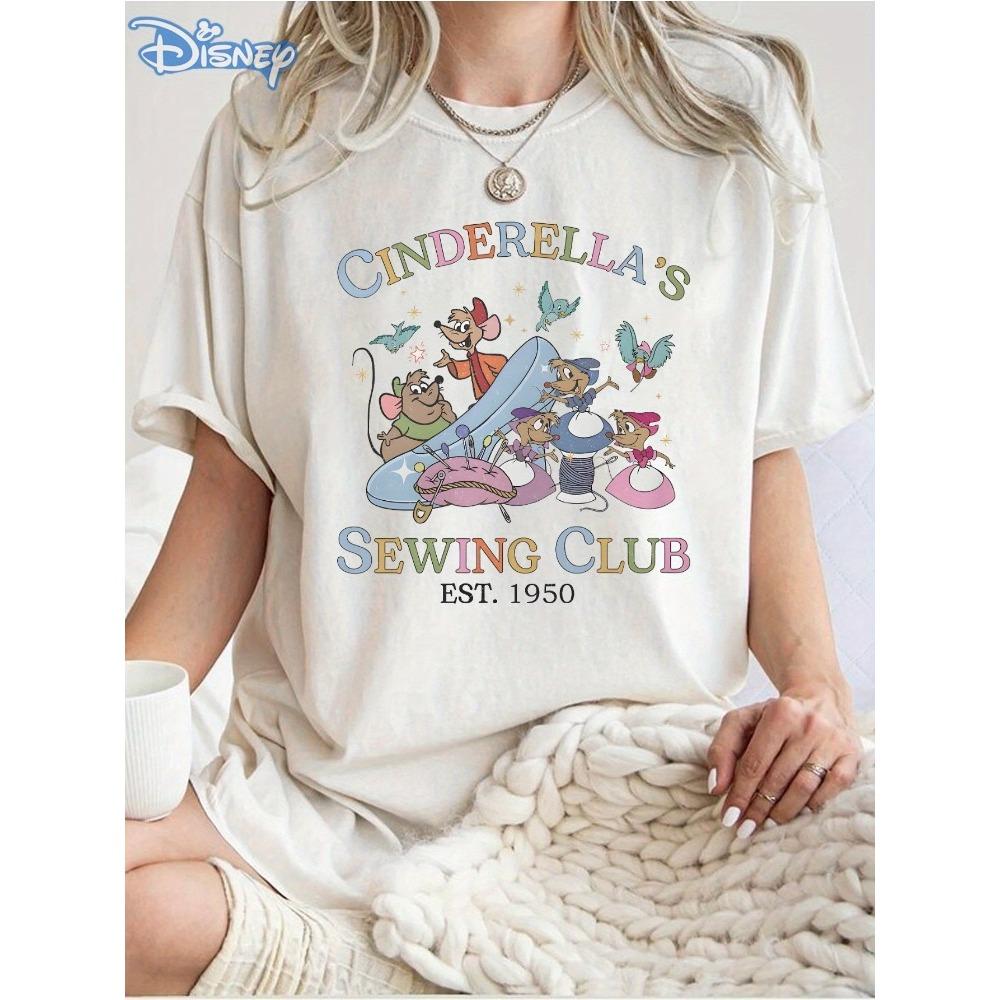 Miniso Womens Cinderella 1950 Vintage Pattern Tshirt Cotton Soft Ladies Casual Round Neck Short Sleeve Top Fashion Clothing S
Miniso Womens Cinderella 1950 Vintage Pattern Tshirt Cotton Soft Ladies Casual Round Neck Short Sleeve Top Fashion Clothing S