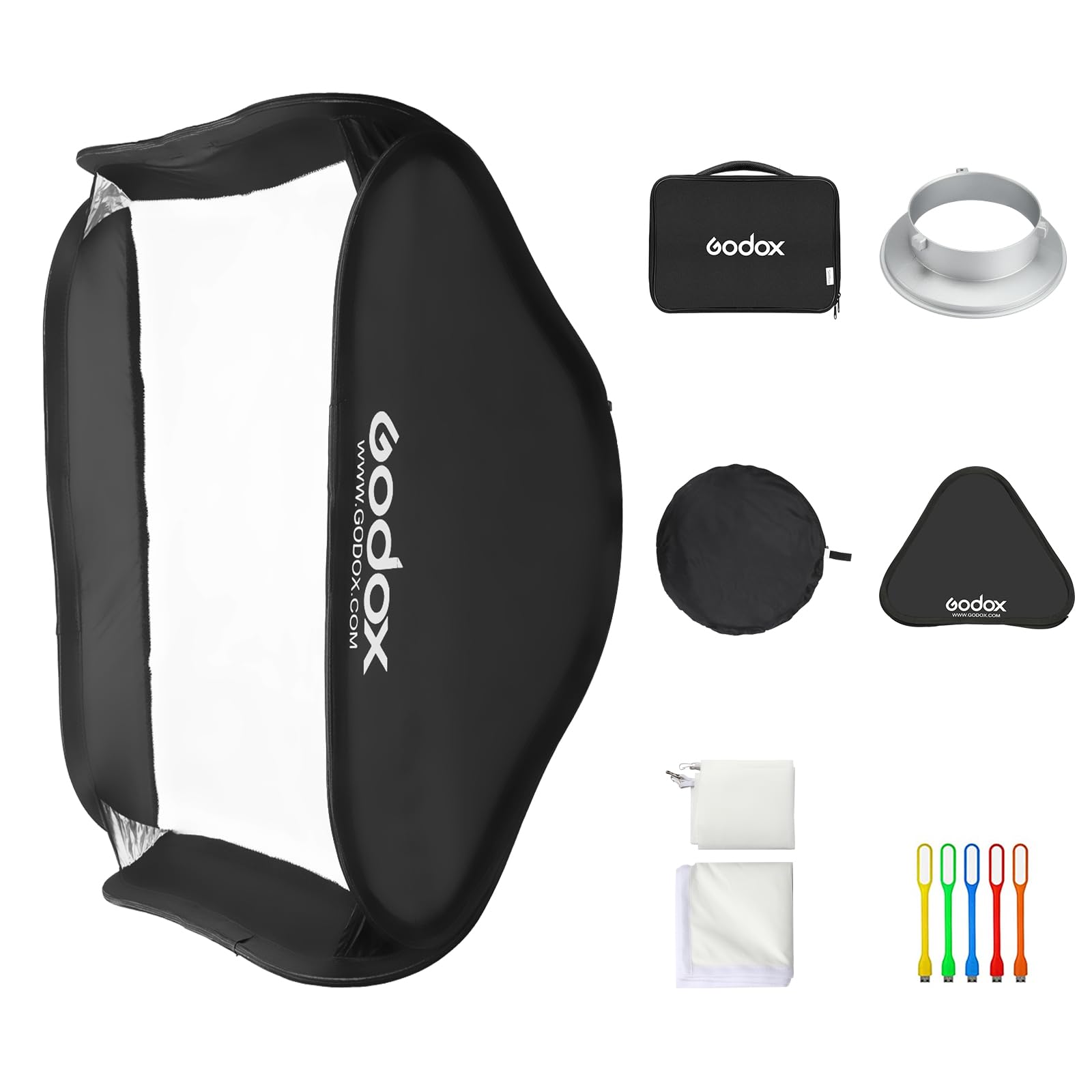 GODOX Softbox Bowens Mount Monoblock for Strobe Photography Foldable Studio Photography Portrait Photography LED Video Light Studio Photography
GODOX Softbox Bowens Mount Monoblock for Strobe Photography Foldable Studio Photography Portrait Photography LED Video Light Studio Photography