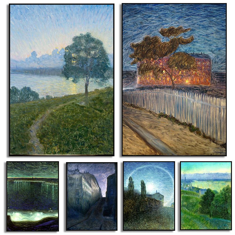 Modern CLassic Abstract Landscape Poster Canvas Painting By Eugène Jansson Vintage Artwork Wall Art Pictures Home
Modern CLassic Abstract Landscape Poster Canvas Painting By Eugène Jansson Vintage Artwork Wall Art Pictures Home