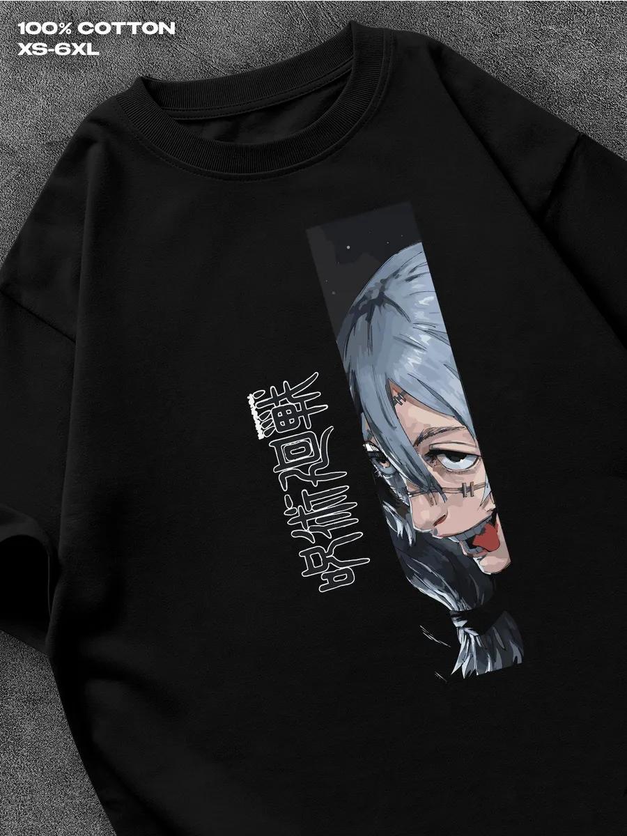 Jujutsu Kaisen Махито черная футболка Мужская футболка Женские футболки с принтом букв Короткий рукав Футболка Повседневная уличная футболка Топ XXL
Jujutsu Kaisen Махито черная футболка Мужская футболка Женские футболки с принтом букв Короткий рукав Футболка Повседневная уличная футболка Топ XXL