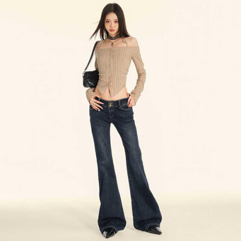 Retro Spicy Girl Low-Waist Flare Jeans - Women s Bell Bottoms L
Retro Spicy Girl Low-Waist Flare Jeans - Women s Bell Bottoms L