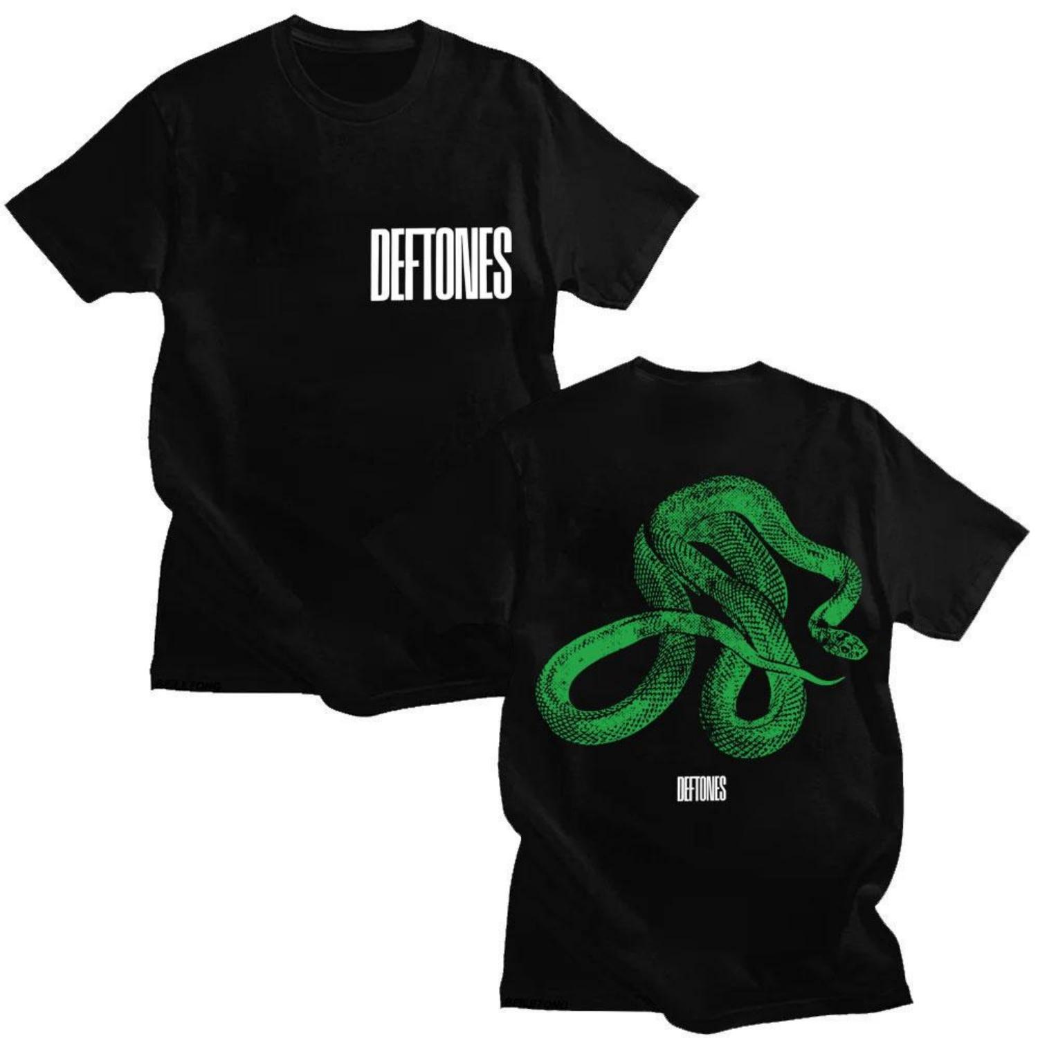 Rock Band Deftones Green Snake Print T Shirt Private Music Album Vintage Fashion T-shirt Cotton Loose Men Women Gothic T Shirts XXXXXL
Rock Band Deftones Green Snake Print T Shirt Private Music Album Vintage Fashion T-shirt Cotton Loose Men Women Gothic T Shirts XXXXXL