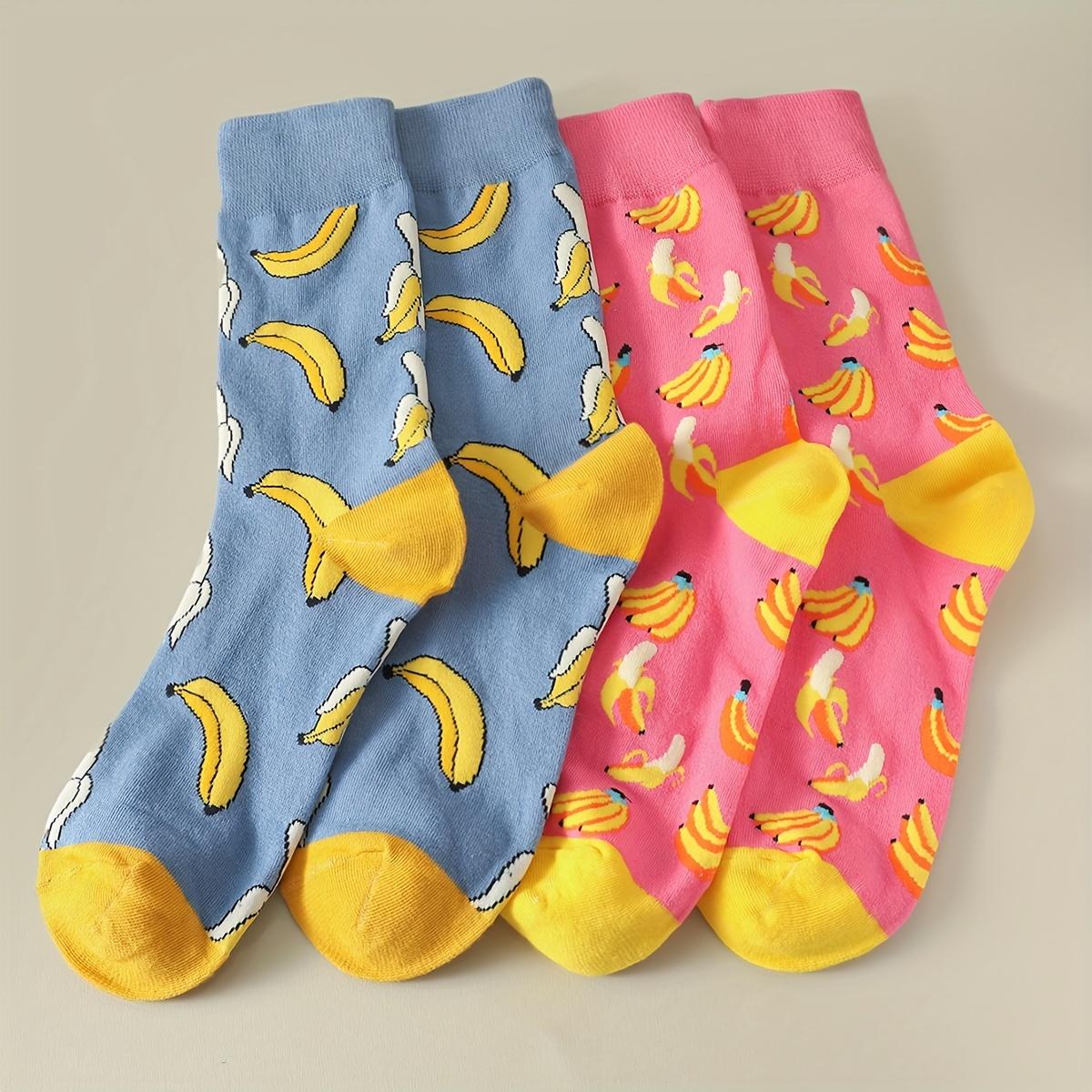 2 Pairs/Pack Women Men Socks Banana Fruit Pattern Cartoon Funny Crew Cotton Socks Couple,Men Women s Stockings & Hosiery EU36-42
2 Pairs/Pack Women Men Socks Banana Fruit Pattern Cartoon Funny Crew Cotton Socks Couple,Men Women s Stockings & Hosiery EU36-42