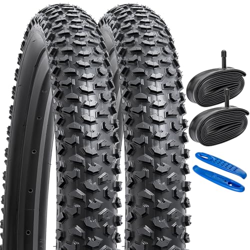 YunSCM Set of 2, 20x2.125 Tires, Bicycle Tires 20x2.125 57-406 + Tubes with 32mm Schrader Valves + Tire Lever, Compatible with 20-inch 2.125 Children
YunSCM Set of 2, 20x2.125 Tires, Bicycle Tires 20x2.125 57-406 + Tubes with 32mm Schrader Valves + Tire Lever, Compatible with 20-inch 2.125 Children