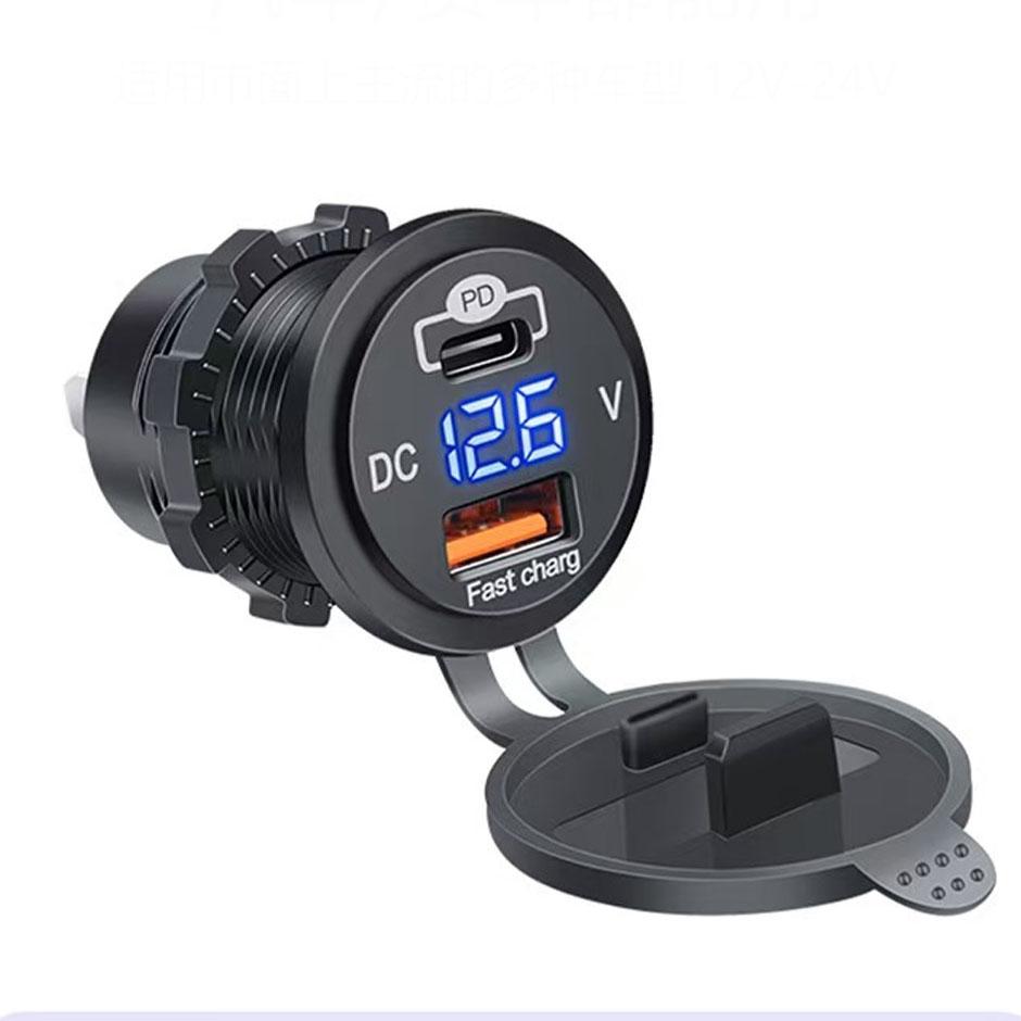 12V/24V 30W Charger Outlet Charger Socket PD Type C and QC3.0 USB Port USB Socket for DIY Modified Car Boat Marine Truck
12V/24V 30W Charger Outlet Charger Socket PD Type C and QC3.0 USB Port USB Socket for DIY Modified Car Boat Marine Truck