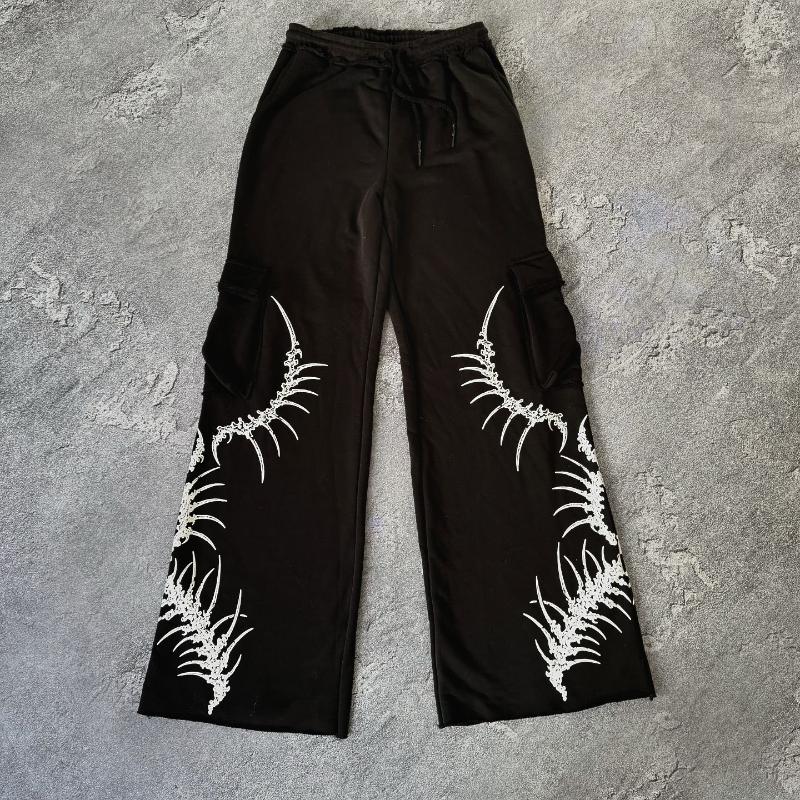 Европейские и американские уличные повседневные брюки с эластичной резинкой и набивным рисунком Y2K S чёрный
Европейские и американские уличные повседневные брюки с эластичной резинкой и набивным рисунком Y2K S чёрный