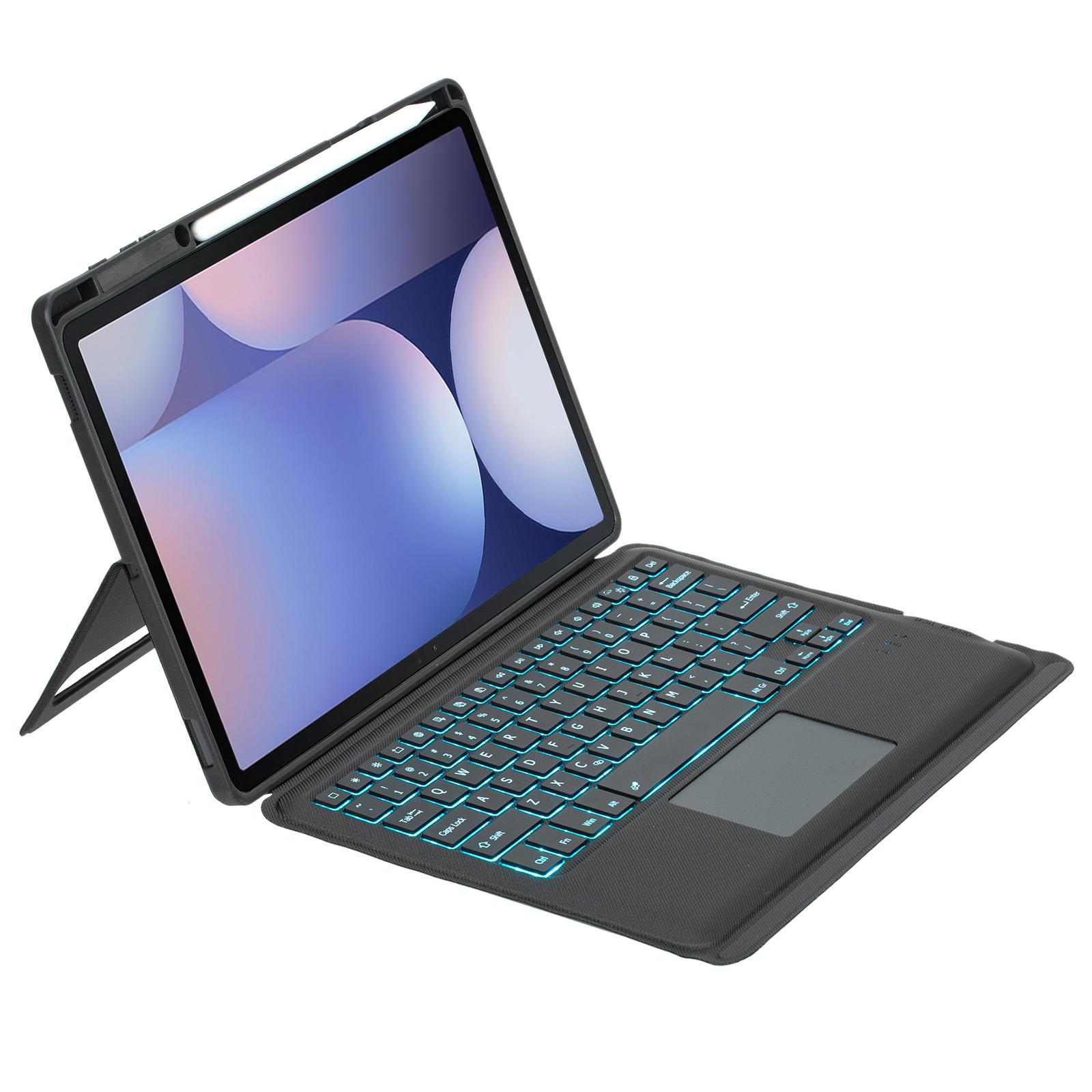 T810B-AS Keyboard Case for Galaxy Tab S10+ X820/S9 FE+ X610/X616/S9+ X810/X816B/X818U Leather Cover+Backlit Touchpad Bluetooth-compatible Keyboard A
T810B-AS Keyboard Case for Galaxy Tab S10+ X820/S9 FE+ X610/X616/S9+ X810/X816B/X818U Leather Cover+Backlit Touchpad Bluetooth-compatible Keyboard A
