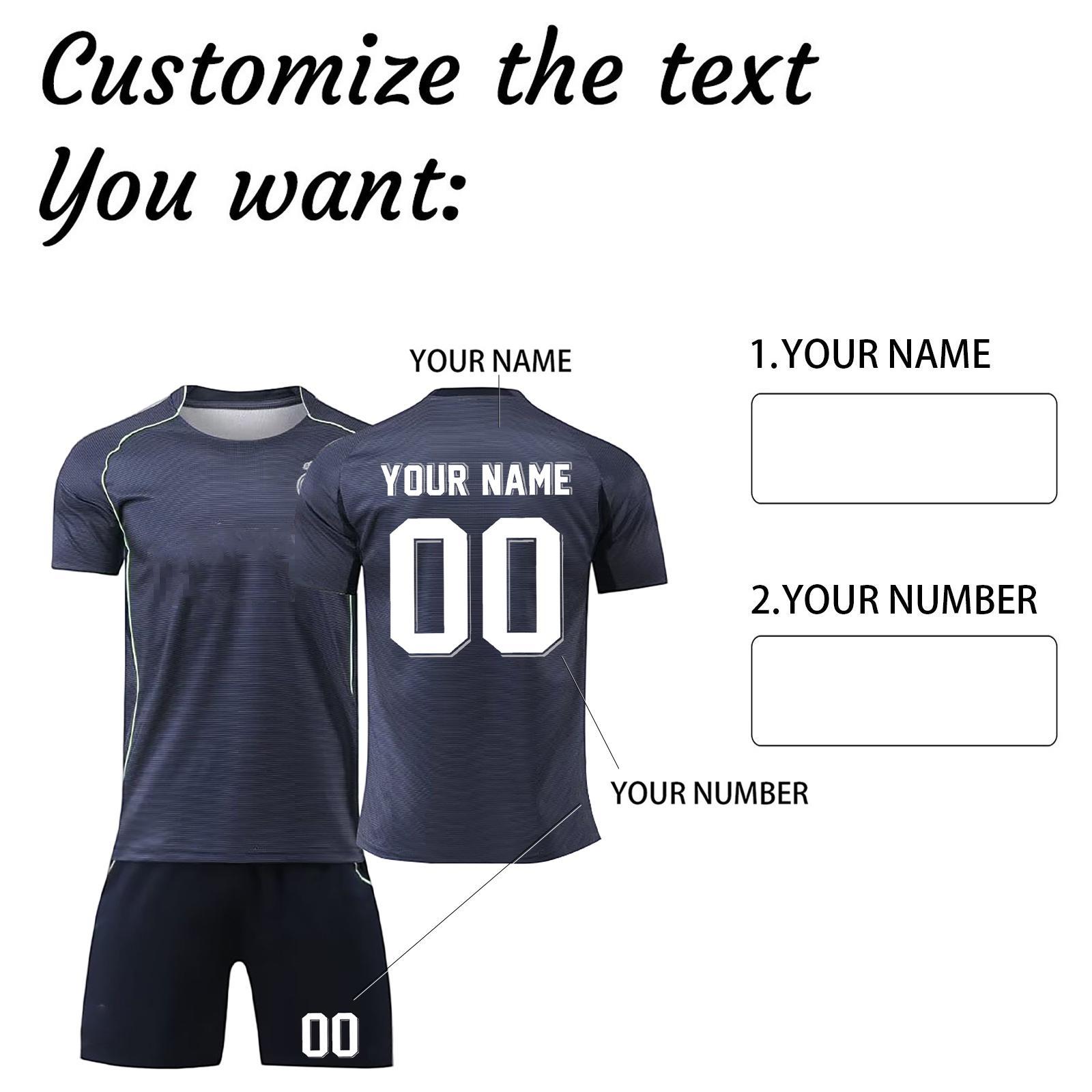 Adult and child two-piece name and number customized football jersey training uniform XXXL
Adult and child two-piece name and number customized football jersey training uniform XXXL