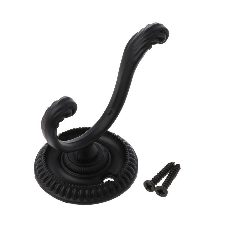 European Wall Hooks Zinc Alloy Coat Hooks Vintage Wall Mount Hanger for Bedroom чорний
European Wall Hooks Zinc Alloy Coat Hooks Vintage Wall Mount Hanger for Bedroom чорний
