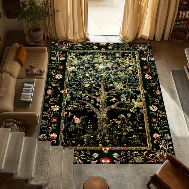 Vintage Floral Carpet Mat Rug Home Decoration Living Room Floor Rug Tropical Plant Pattern Embroidery Style Indoor Area Rug 40X60CM
Vintage Floral Carpet Mat Rug Home Decoration Living Room Floor Rug Tropical Plant Pattern Embroidery Style Indoor Area Rug 40X60CM
