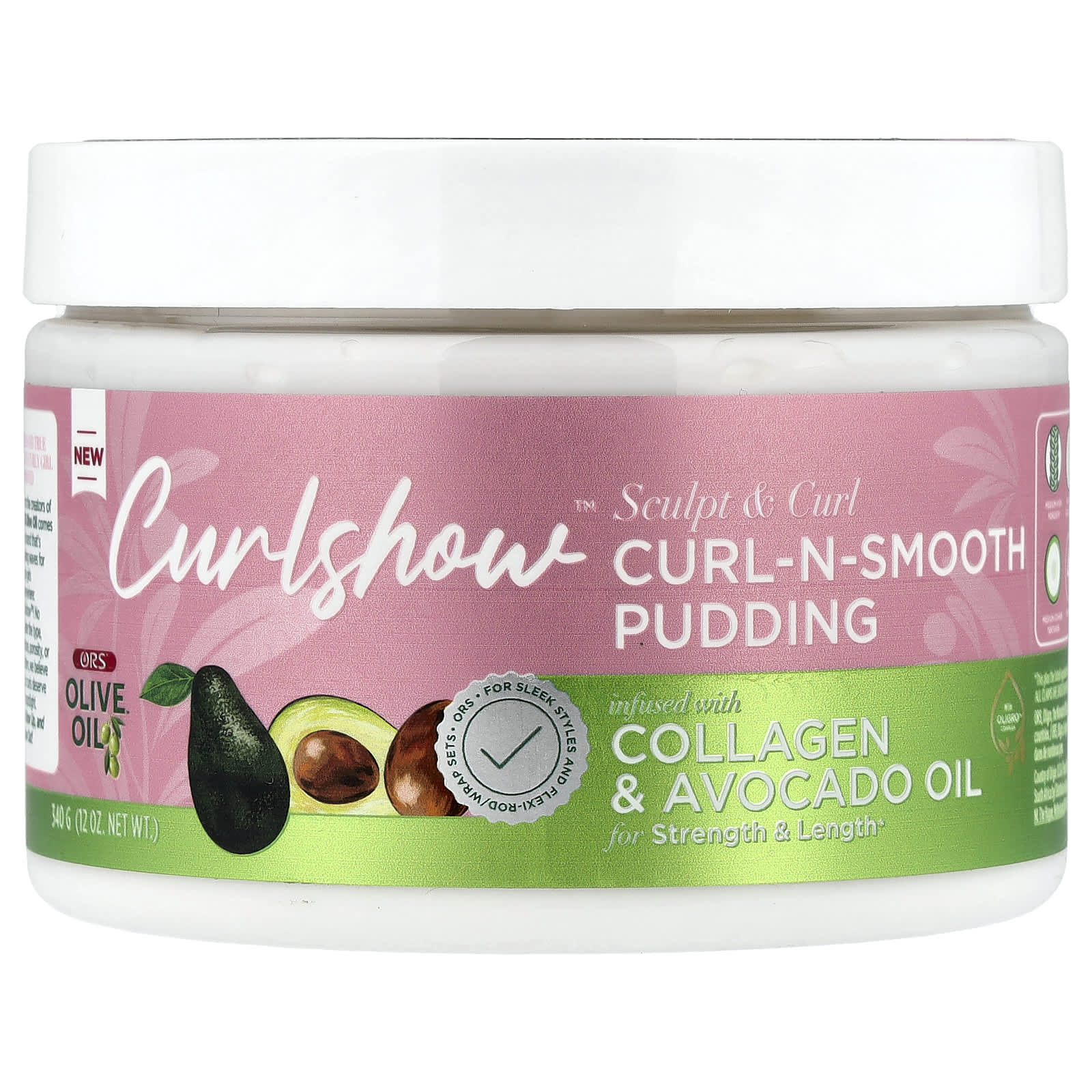 ORS, CurlShow™, Curl-N-Smooth Pudding, 12 oz (340 g)
ORS, CurlShow™, Curl-N-Smooth Pudding, 12 oz (340 g)