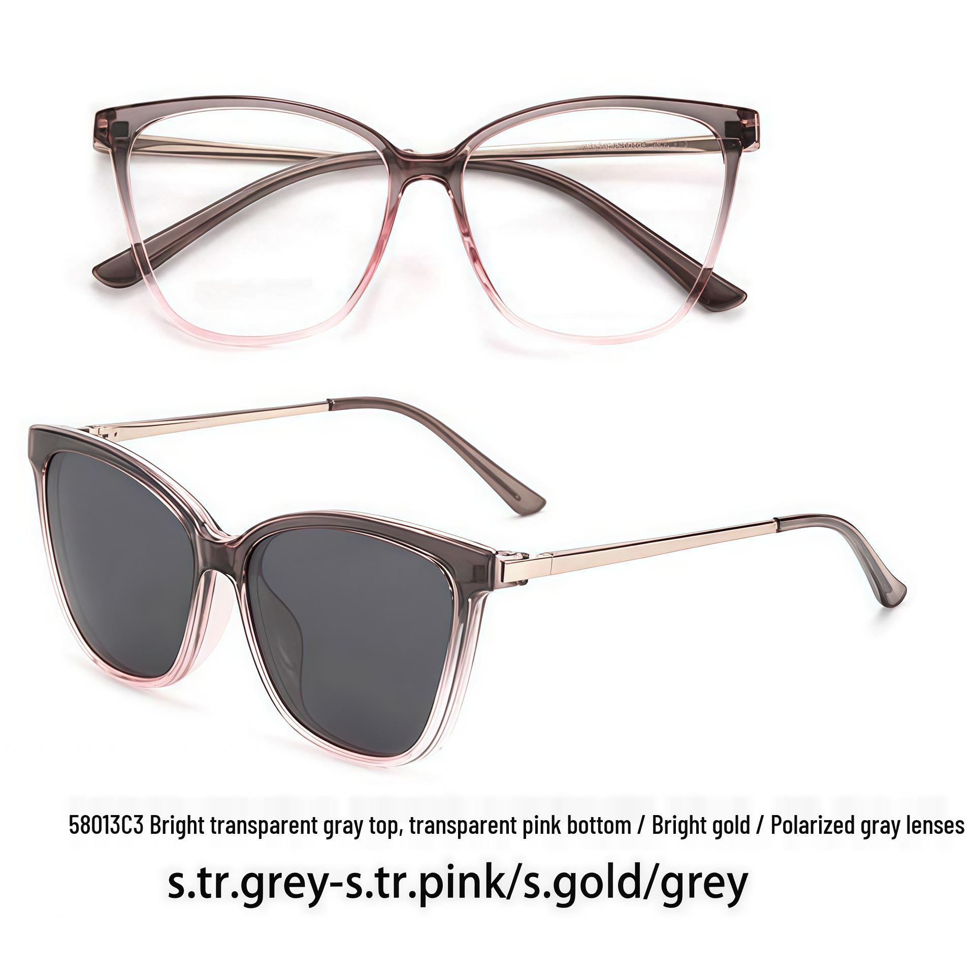 European Spring Two-Tone Magnetic Cat Eye Polarized Clip-on Glasses with Tortoiseshell Butterfly Frame
European Spring Two-Tone Magnetic Cat Eye Polarized Clip-on Glasses with Tortoiseshell Butterfly Frame
