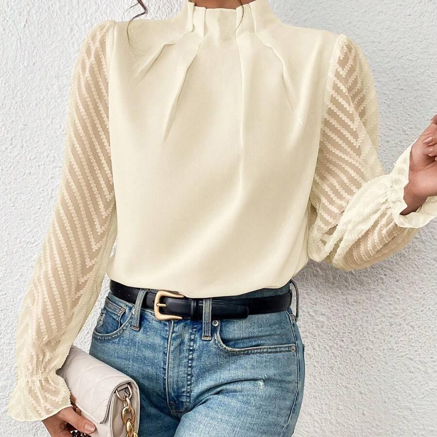 Модель Musim Gugur Dan Musim Dingin Model Splicing Leher Setengah Tinggi Pola Gelombang Sifon Wanita Mode Sifon Warna Solid Atasan Lengan Panjang M бежевий
Модель Musim Gugur Dan Musim Dingin Model Splicing Leher Setengah Tinggi Pola Gelombang Sifon Wanita Mode Sifon Warna Solid Atasan Lengan Panjang M бежевий