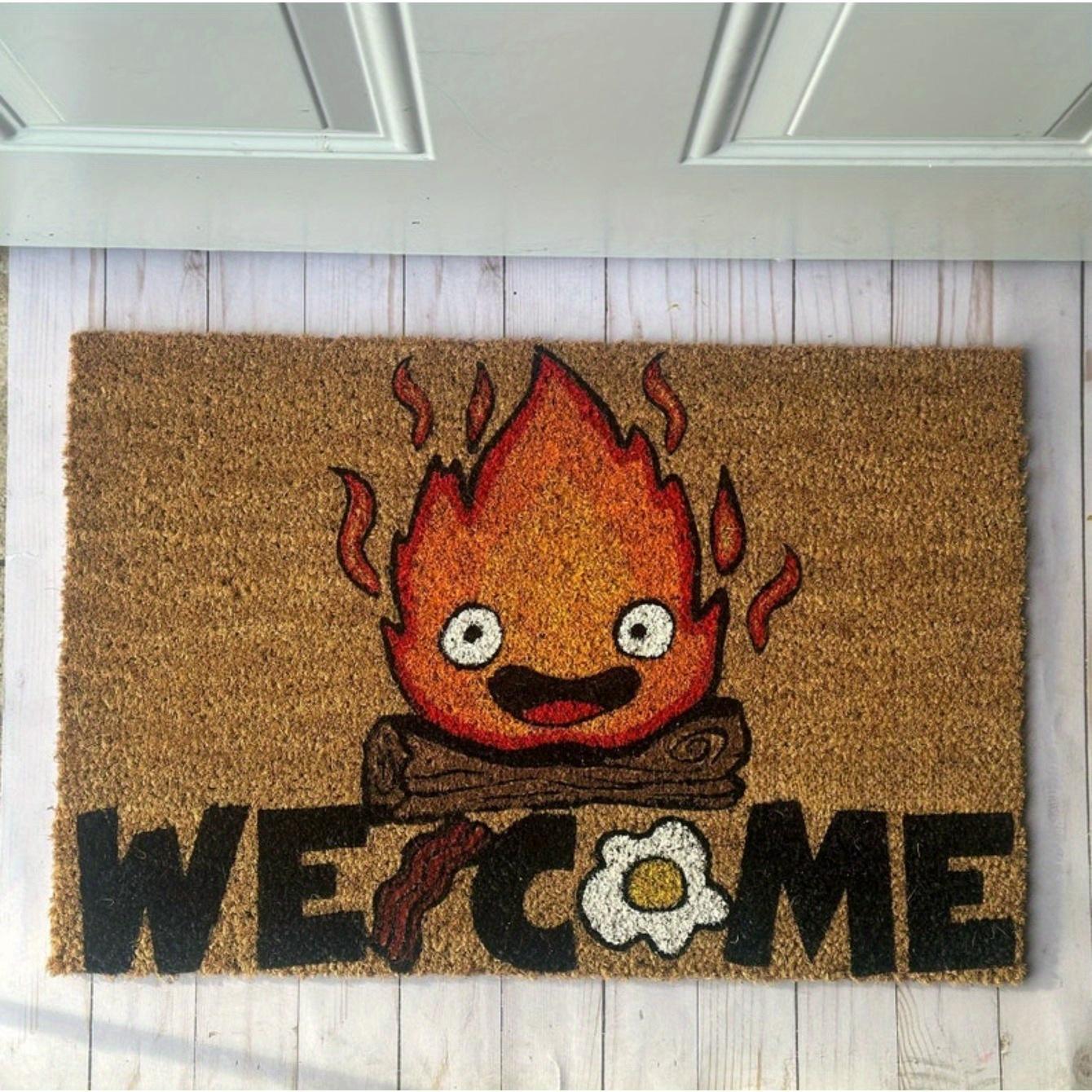 Anime Welcome Doormat, Cartoon Flame Pattern, Cute-Polyester, Machine Washable Entrance Mat for Entry, Kitchen-Winter Home Decor 40X60cm
Anime Welcome Doormat, Cartoon Flame Pattern, Cute-Polyester, Machine Washable Entrance Mat for Entry, Kitchen-Winter Home Decor 40X60cm