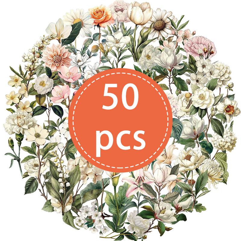 50PCS Transparent Vintage Floral Stickers Nature Plant Sticker Flower Scrapbook Decals for Crafts Envelopes Phone Cases Laptop
50PCS Transparent Vintage Floral Stickers Nature Plant Sticker Flower Scrapbook Decals for Crafts Envelopes Phone Cases Laptop