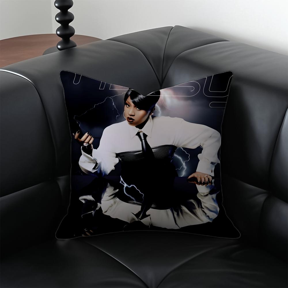 Rapper MMissy ElliottS Album Cushion Cover Pillow Case Antidustmite Invisible zipper silky plush cushion 30X30cm
Rapper MMissy ElliottS Album Cushion Cover Pillow Case Antidustmite Invisible zipper silky plush cushion 30X30cm