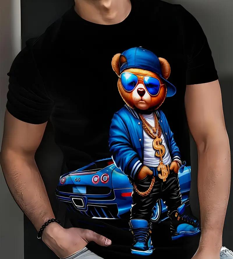 Летняя мужская футболка с 3D-принтом и медведем, короткий рукав, дышащая, для улицы, сто больших размеров, свободные мужские топы с коротким рукавом, футболки XXL
Летняя мужская футболка с 3D-принтом и медведем, короткий рукав, дышащая, для улицы, сто больших размеров, свободные мужские топы с коротким рукавом, футболки XXL