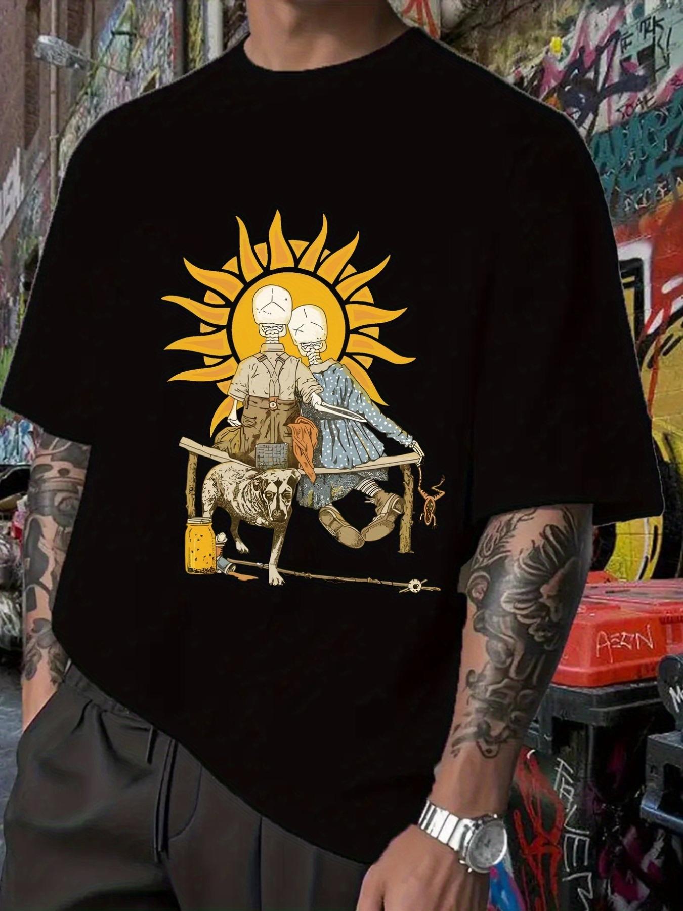 Skull Couple & Sun Graphic T-shirt - Hip Hop Band Style XL
Skull Couple & Sun Graphic T-shirt - Hip Hop Band Style XL