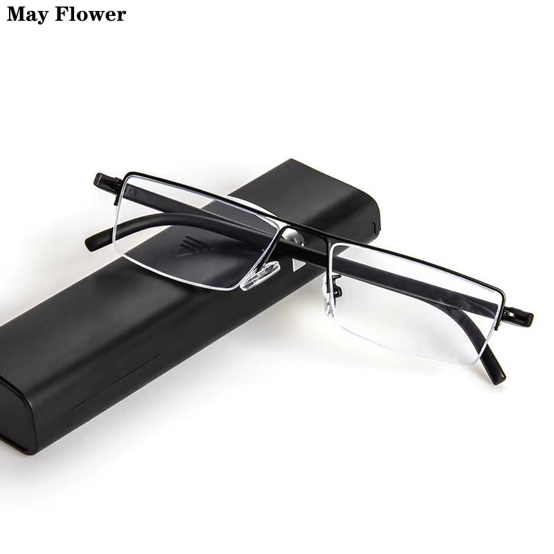 Очки для чтения May Flower с защитой от синего света для мужчин и женщин, черные очки для дальнозоркости, оправа из сплава, очки с футляром, диоптрии +1.5+2 +150 чёрный
Очки для чтения May Flower с защитой от синего света для мужчин и женщин, черные очки для дальнозоркости, оправа из сплава, очки с футляром, диоптрии +1.5+2 +150 чёрный