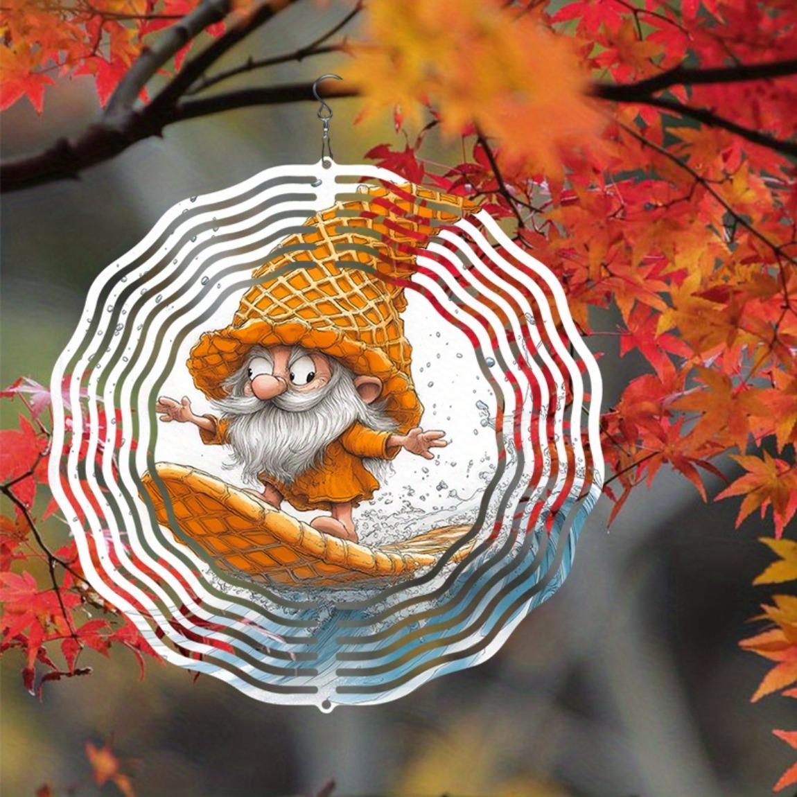 Metal Wind Chime with Surfing Gnome Design for Outdoor Garden Patio Porch Yard Decor Holiday Gift for Men Women Orange White Mandala Hanging
Metal Wind Chime with Surfing Gnome Design for Outdoor Garden Patio Porch Yard Decor Holiday Gift for Men Women Orange White Mandala Hanging