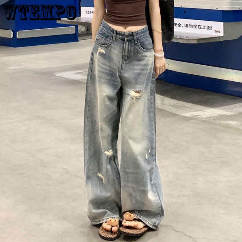 Light Colored Ripped Jeans Women s Plus Size Pear Shaped Straight Tube Loose High Waist Design Pants 3XL світло-синій колір
Light Colored Ripped Jeans Women s Plus Size Pear Shaped Straight Tube Loose High Waist Design Pants 3XL світло-синій колір
