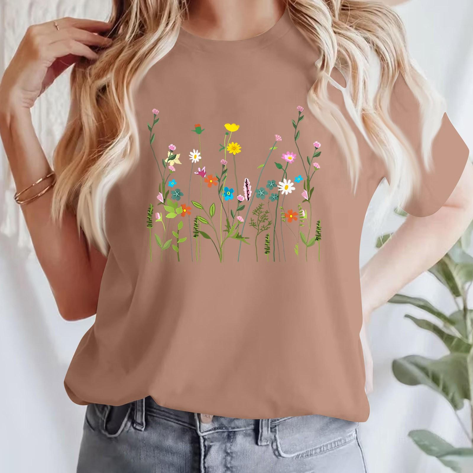 Женская повседневная футболка с принтом, пуловер с круглым вырезом, топ с короткими рукавами XL
Женская повседневная футболка с принтом, пуловер с круглым вырезом, топ с короткими рукавами XL