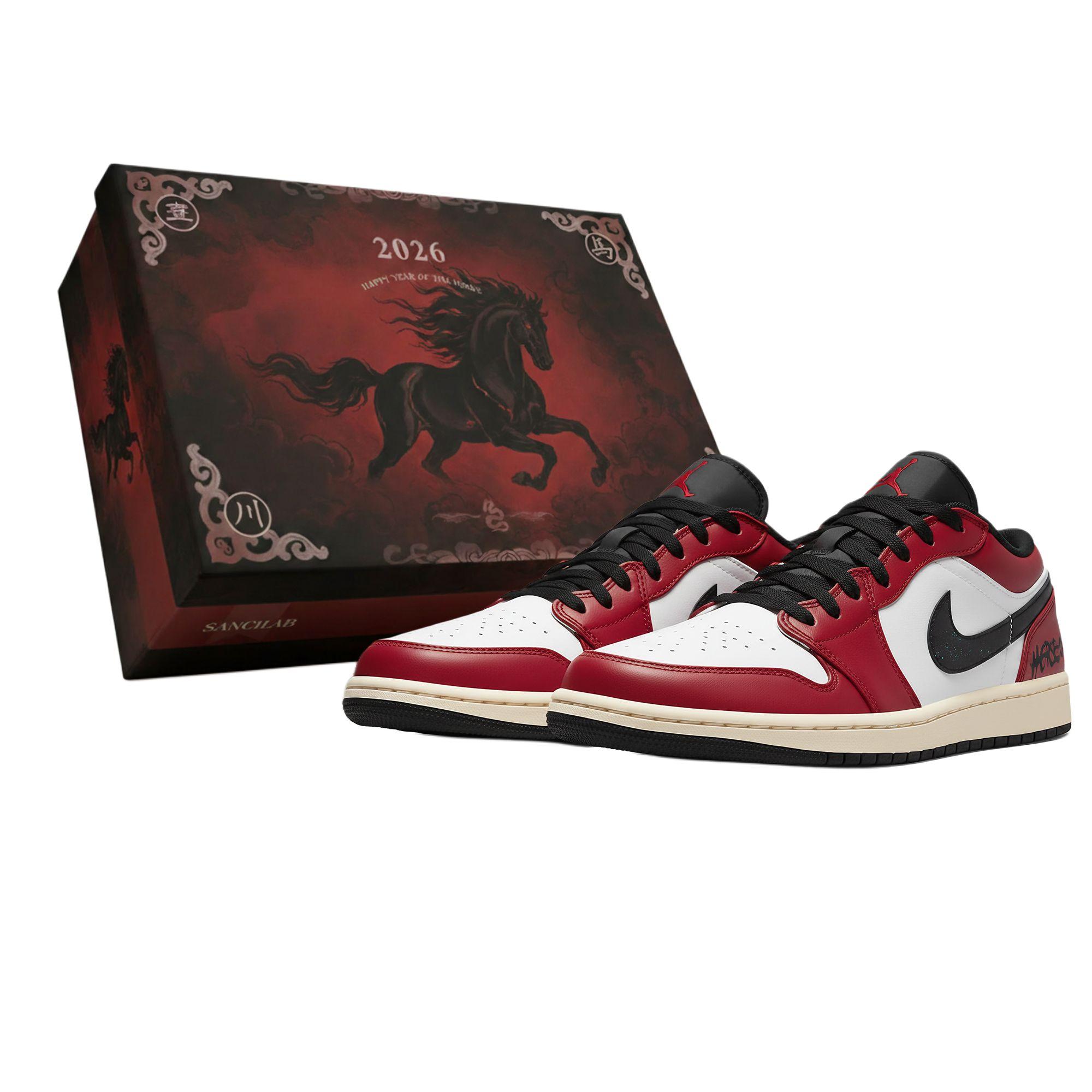 Jordan Air Jordan 1 LOW Three Times Laboratory, Horse Year, Red Stallion, Box Abrasion Resistant Abrasion Resistant 553558-081(Team210-S-BOX) 42
Jordan Air Jordan 1 LOW Three Times Laboratory, Horse Year, Red Stallion, Box Abrasion Resistant Abrasion Resistant 553558-081(Team210-S-BOX) 42