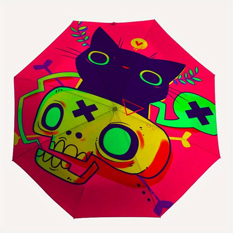 1pc Neon Cat Skull Automatic Open/Close Umbrella - Compact Travel Umbrella, 8-Rib Heavy-Duty Construction, Ideal Gift, Outdoor Accessory, St
1pc Neon Cat Skull Automatic Open/Close Umbrella - Compact Travel Umbrella, 8-Rib Heavy-Duty Construction, Ideal Gift, Outdoor Accessory, St