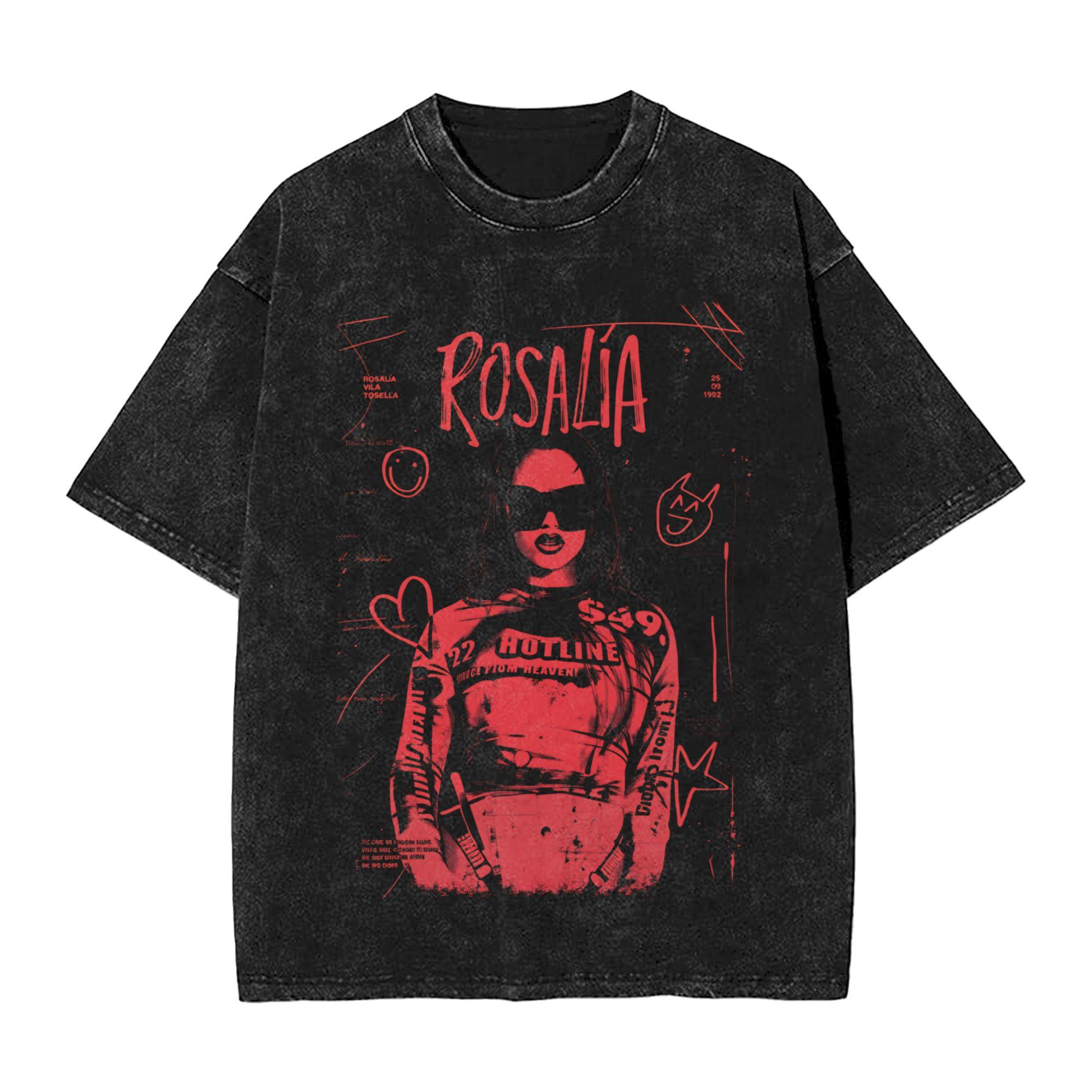 LUX Rosalia Spain sing Concert Merch Washed T Shirts Unisex Women Streetwear Hip Hop TShirt Summer Tees Short Sleeve S
LUX Rosalia Spain sing Concert Merch Washed T Shirts Unisex Women Streetwear Hip Hop TShirt Summer Tees Short Sleeve S