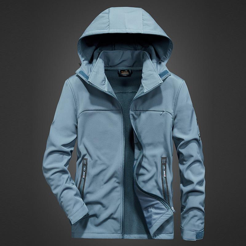 Новая мужская куртка Soft Shell, мужская теплая вельветовая одежда для альпинизма, весенне-осенняя ветрозащитная и непромокаемая куртка 4XL