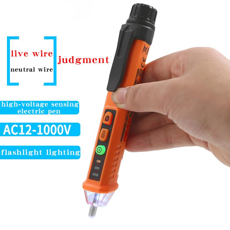PEAKMETER PM8909 Non-Contact Induction Voltage Tester High-Voltage Detector Live and Neutral Wire Detection
PEAKMETER PM8909 Non-Contact Induction Voltage Tester High-Voltage Detector Live and Neutral Wire Detection