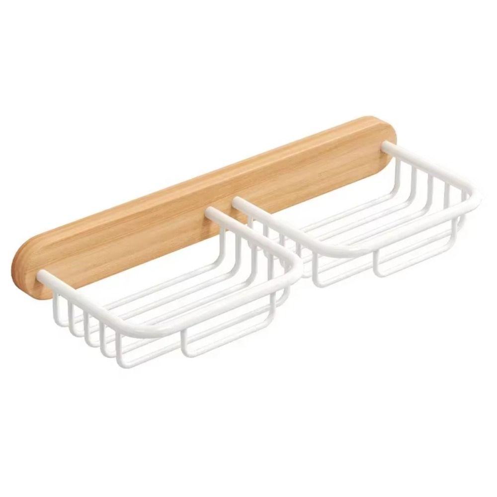 Antisepsis Wall Mounted Soap Shelf Single/Double Grid Bathroom Storage Rack Soap Organizer B1 Walnut Black
Antisepsis Wall Mounted Soap Shelf Single/Double Grid Bathroom Storage Rack Soap Organizer B1 Walnut Black