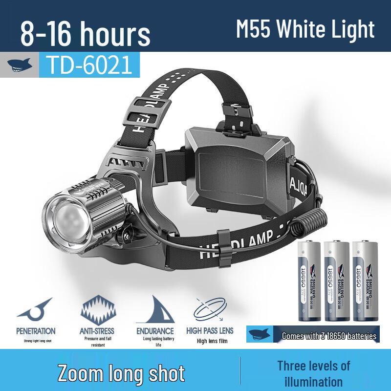 Smile Shark 6021 Rechargeable LED Headlamp
Smile Shark 6021 Rechargeable LED Headlamp
