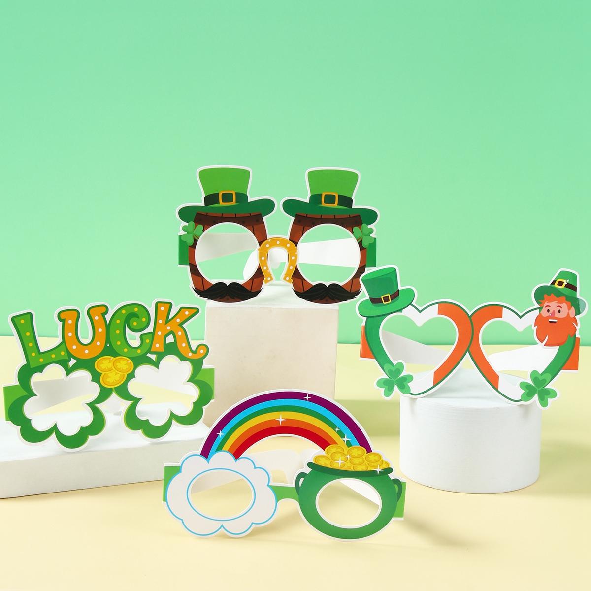 8pcs St. Patrick s Day Paper Eyeglasses Irish Green Shamrock Beer Patterns Glasses for St. Patrick s Day Party Decor Photo Props
8pcs St. Patrick s Day Paper Eyeglasses Irish Green Shamrock Beer Patterns Glasses for St. Patrick s Day Party Decor Photo Props